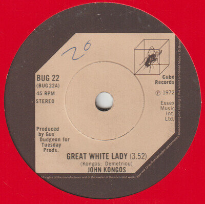 John Kongos - Great White Lady - Cube - BUG 22