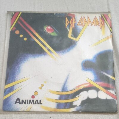 Def Leppard - Animal Vinyl Single, Bludgeon Riffola LEP 1, 1987 7" Black