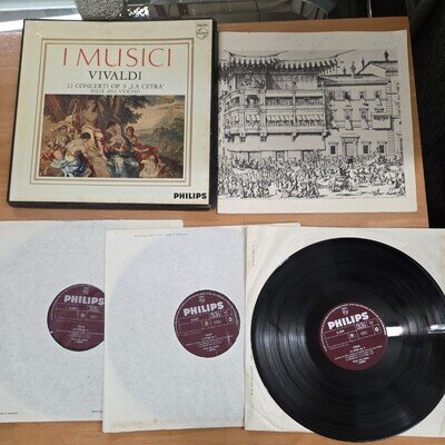 AL 3542-4 I Musici Vivaldi 12 Concerti La Cetra Felix Ayo 3 LP Vinyl Set 1965