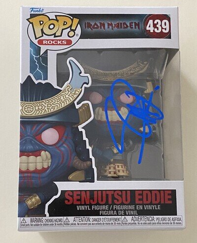 Steve Harris Signed Funko Pop Iron Maiden Senjutsu Eddie #438 - Autographed