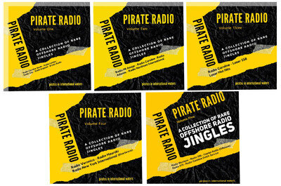 Pirate Offshore Radio Jingles Caroline London etc Studio Quality Vols 1,2,3 4 5