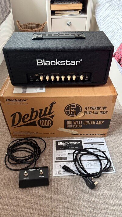 Blackstar Debut 100RH 100W Guitar Amp Head, Mint, Boxed, Footswitch Included