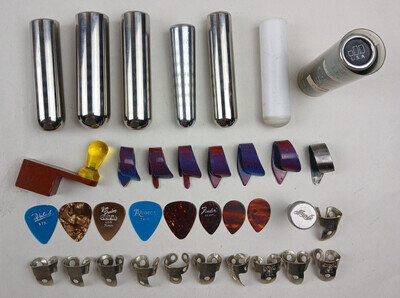 Vintage Mixed Lot Tone Bar Pick Bullet Style Slide Steel Guitar Dobro