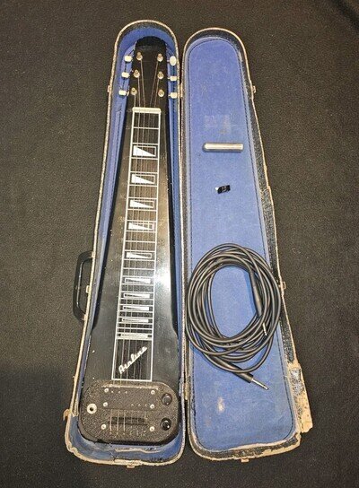 Vintage 6 String Airline Lap Steel Guitar Montgomery Ward Brand, Valco-made