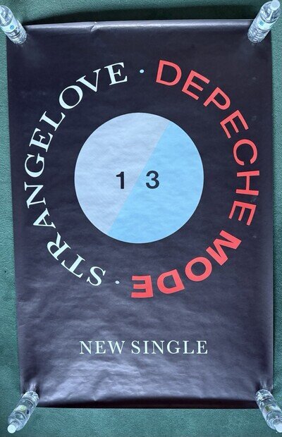 Depeche Mode Strangelove Subway Poster Vintage Original *Can Post*