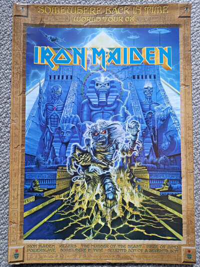 Iron Maiden 'Somewhere Back in Time' World Tour 08 Original Giant Poster