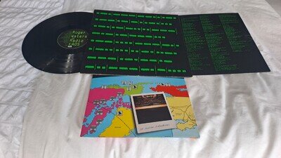Roger Waters 'Radio K.A.O.S.' 1987 vinyl LP with poster