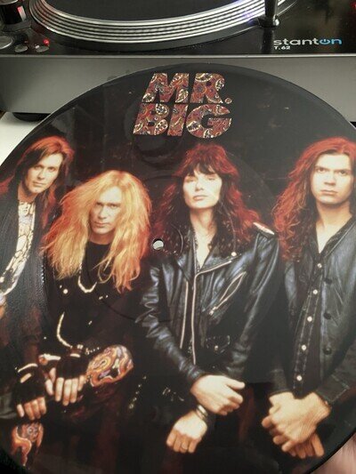 Mr Big Green Tinted Sixties Mind 12-inch Vinyl Picture Disc , Vg Condition