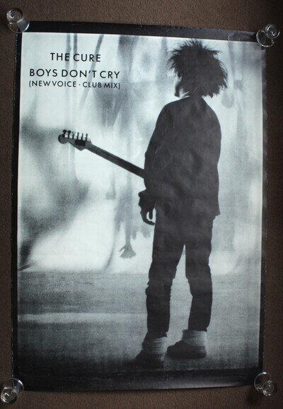 THE CURE Boys don’t cry (new voice, Club Mix) Original vintage Poster XL size