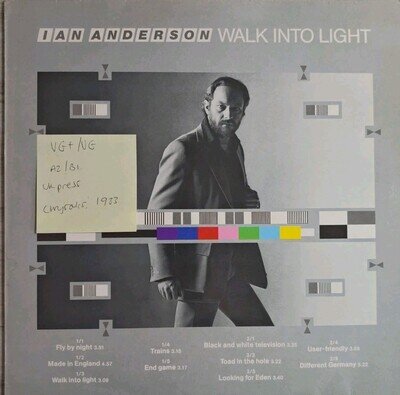 Ian Anderson Walk Into Light Vinyl Record VG+/VG CDL1443 1983