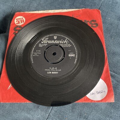 Len Barry 123 Northern Soul 7” Vinyl Record Single VG+