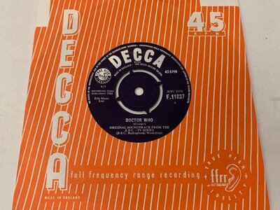 BBC RADIOPHONIC WORKSHOP Doctor Who (1st PRESS) 1964 UK Decca F11837 EXCELLENT