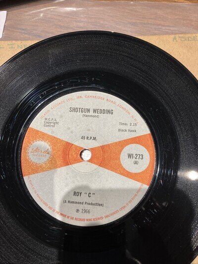 Roy C Shotgun Wedding 7 Inch Single Vgc+ Play Tested Vinyl 1966 Island Records