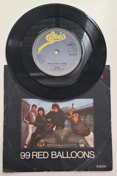 Nena "99 Red Balloons" 1983 Epic Records Original UK 7"Single Picture Sleeve