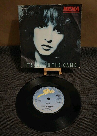 Nena, "It's All In The Game", 7" Vinyl Record, New Wave, 1985, Epic, A6486,