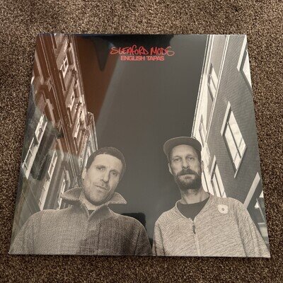 Sleaford Mods- English Tapas -sealed, red vinyl, rizla, beer mat, book, and bag