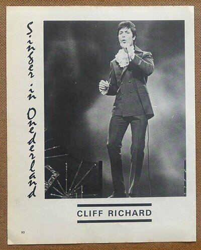 CLIFF RICHARD - 1969 Full page UK music annual poster