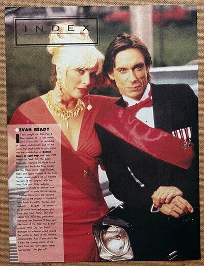 DEBBIE HARRY & IGGY POP - 1991 Full page UK magazine poster feature BLONDIE