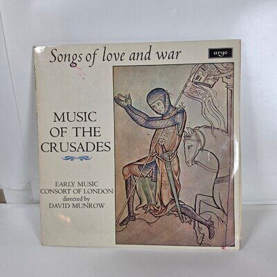 David Munrow Music of the Crusades Argo ZRG 673 UK Import Vinyl LP Medieval Cons