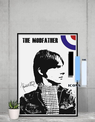 Paul Weller The Modfather poster A4/A3 signed Memorabilia/Collectable/gift #125