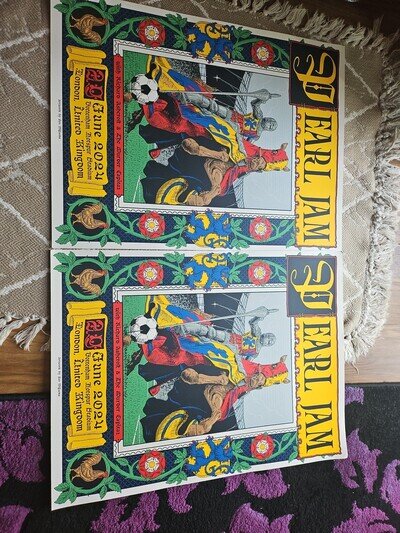 Pearl Jam 2024 Offical Tour Poster In Hand Ready to Post