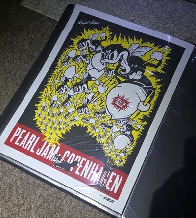Pearl Jam Poster Copenhagen Denmark 7/5/2022 Eddie Vedder Gig Bee Ames Brothers