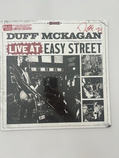 Rare DUFF MCKAGAN SIGNED Live At Easy Street Vinyl Record GUNS N ROSES 1335/1500