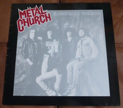 METAL CHURCH 'Blessing In Disguise' Original Elektra 1989 12" Vinyl LP VG+/NM