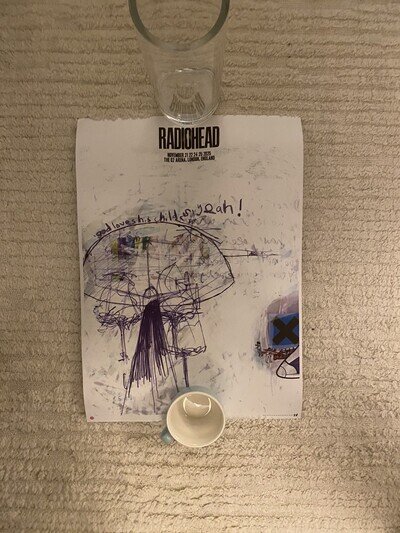 Radiohead 2025 UK Exclusive O2 Arena OK-Computer Tour Poster
