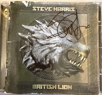 STEVE HARRIS BRITISH LION IRON MAIDEN SIGNED CD AUTOGRAPH SEE PROOF