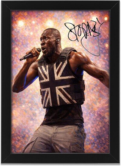 Stormzy Art Styled Signed Poster Print Limited Edition Autograph Gift