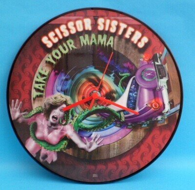 SCISSOR SISTERS CLOCK Upcycled Vinyl Picture Disc Record SN12P61 Wall CLOCK 12".