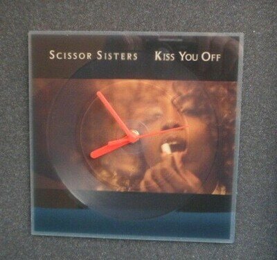 SCISSOR SISTERS CLOCK Square Picture Disc Vinyl Record Upcycled SD82 Wall CLOCK