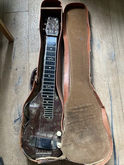 Vintage 1940s/1950s Magnatone Pearloid Lap Steel Guitar w/ Case Serial No. 7123