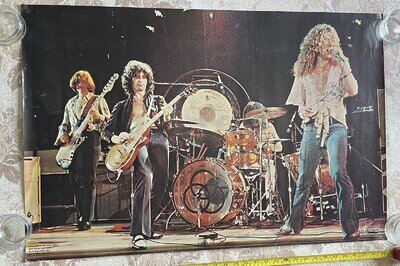 Rare Vintage 1976 Led Zeppelin 34”x23” Original One Stop Concert Poster LA EX!