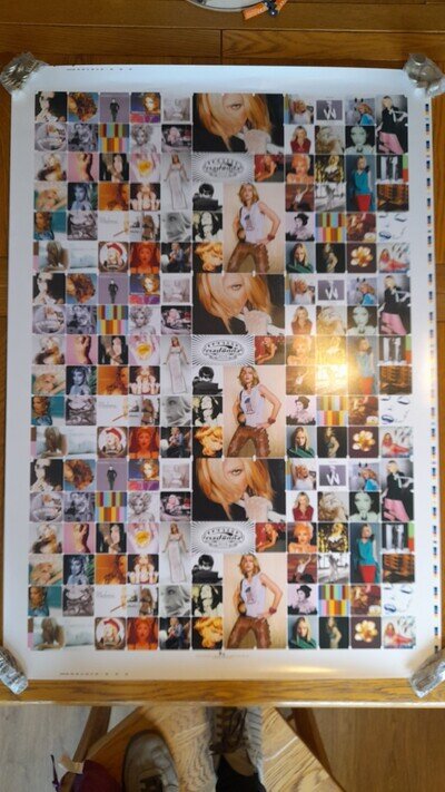 Rare madonna GHV2 card stock proof promotional poster 2001 memorabilia vintage