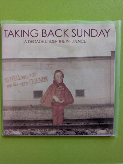 A Decade Under The Influence by Taking Back Sunday Green Vinyl 7 Inch Single