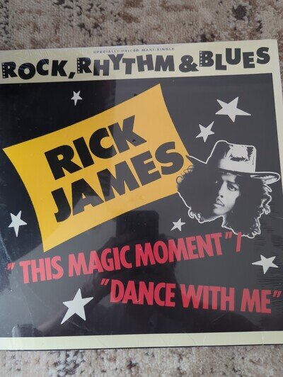 RICK JAMES – THIS MAGIC MOMENT / DANCE WITH ME - VINYL LP 1989 WARNER PROMO -A9