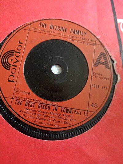 The Ritchie Family The Best Disco In Town 7 Vinyl Record Single 1975