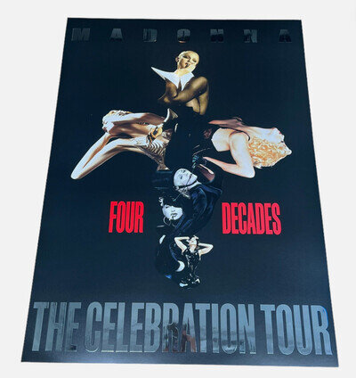 SALE! MADONNA CELEBRATION TOUR 2023 A2 Lithograph Poster Black MINT