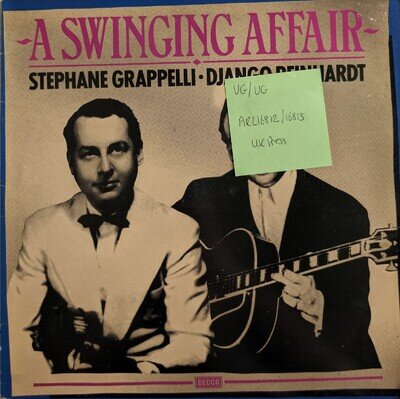 Stéphane Grappelli A Swinging Affair Vinyl Record VG/VG MOR 530 1980