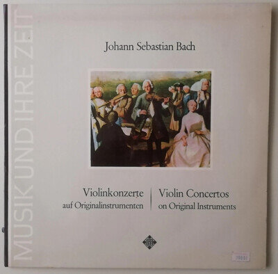 Bach VIOLIN CONCERTOS Vinyl LP Harnoncourt Portugal Pressing 1967 Plays NM