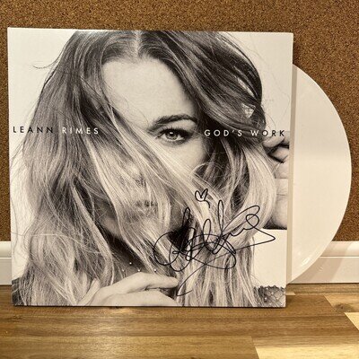 Leann Rimes God’s Work SEALED AUTOGRAPHED SIGNED VINYL Leeann Rimes
