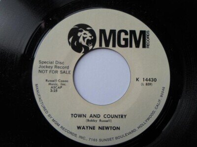 Wayne Newton - Town And Country/With Pen In Hand - Used Vinyl Record - N16414z