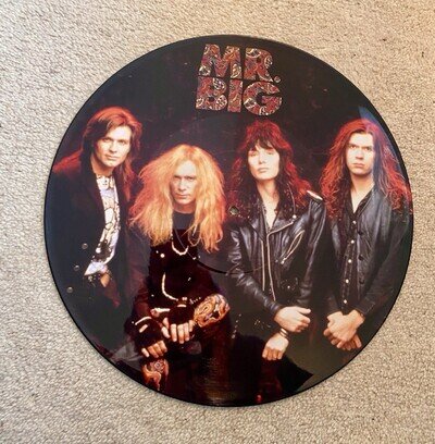 Mr Big Green Tinted Sixties Mind 12-inch Vinyl Picture Disc , Vg Condition