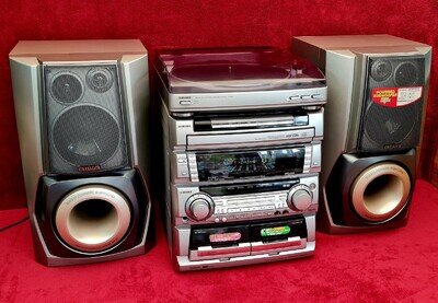 Aiwa Z-L90 Hi-Fi Stereo System + PX-E860K Record Deck + Speakers - Serviced