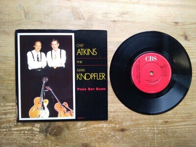 Chet Atkins Mark Knopfler Poor Boy Blues VG 7" Single Vinyl Record 656373 (S1)