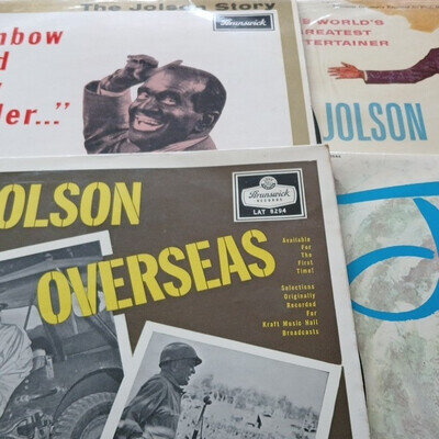 Brunswick Al Jolson Al Jolson Overseas 1959 12" Black Vinyl LP 33RPM LAT.8294