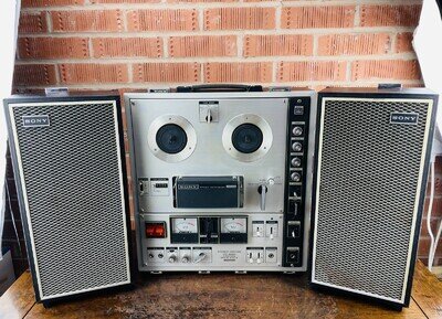 Sony TC-630 Tapecorder Reel to Reel Stereo Tape Recorder Player Speakers Vintage