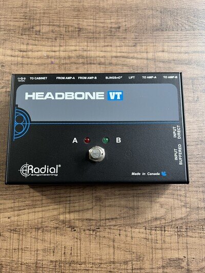 Radial Headbone VT Amp Head Switcher for Tube Valve Amps